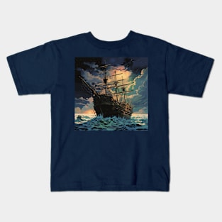 Pirate Ship Kids T-Shirt